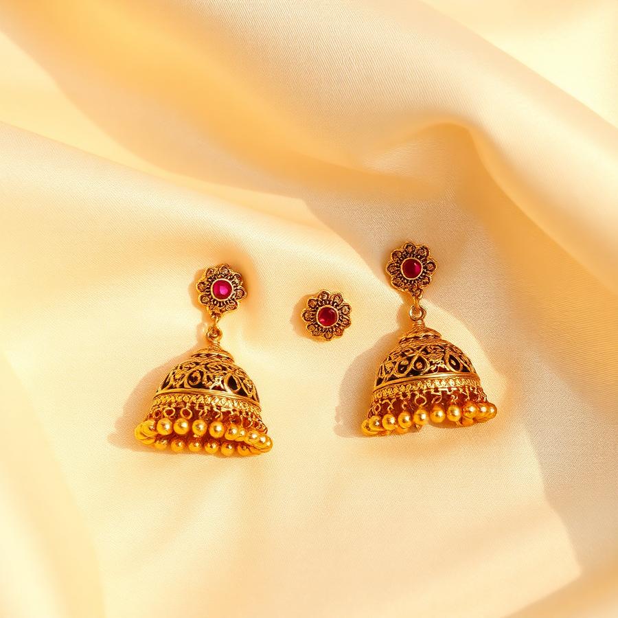 Temple Jhumkas